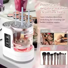 GlamSpin™ 3-in-1 Electric Makeup Brush Cleaner & Dryer – Deep Clean, Quick Dry, USB Rechargeable