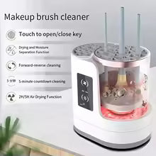 GlamSpin™ 3-in-1 Electric Makeup Brush Cleaner & Dryer – Deep Clean, Quick Dry, USB Rechargeable