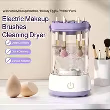 GlamSpin™ 3-in-1 Electric Makeup Brush Cleaner & Dryer – Deep Clean, Quick Dry, USB Rechargeable