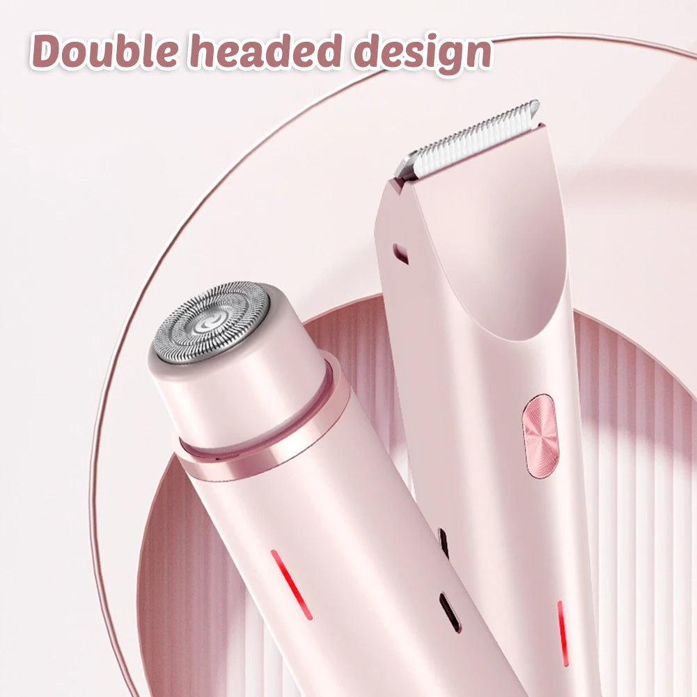 SilkyTrim™ Dual Head Hair Trimmer for Women – Precision Shaving for Face, Bikini & Body