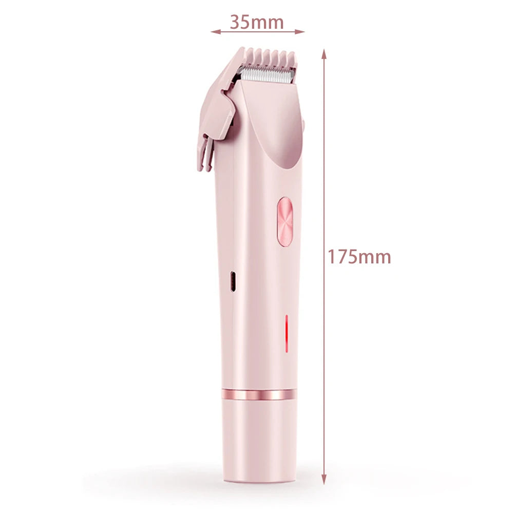 SilkyTrim™ Dual Head Hair Trimmer for Women – Precision Shaving for Face, Bikini & Body